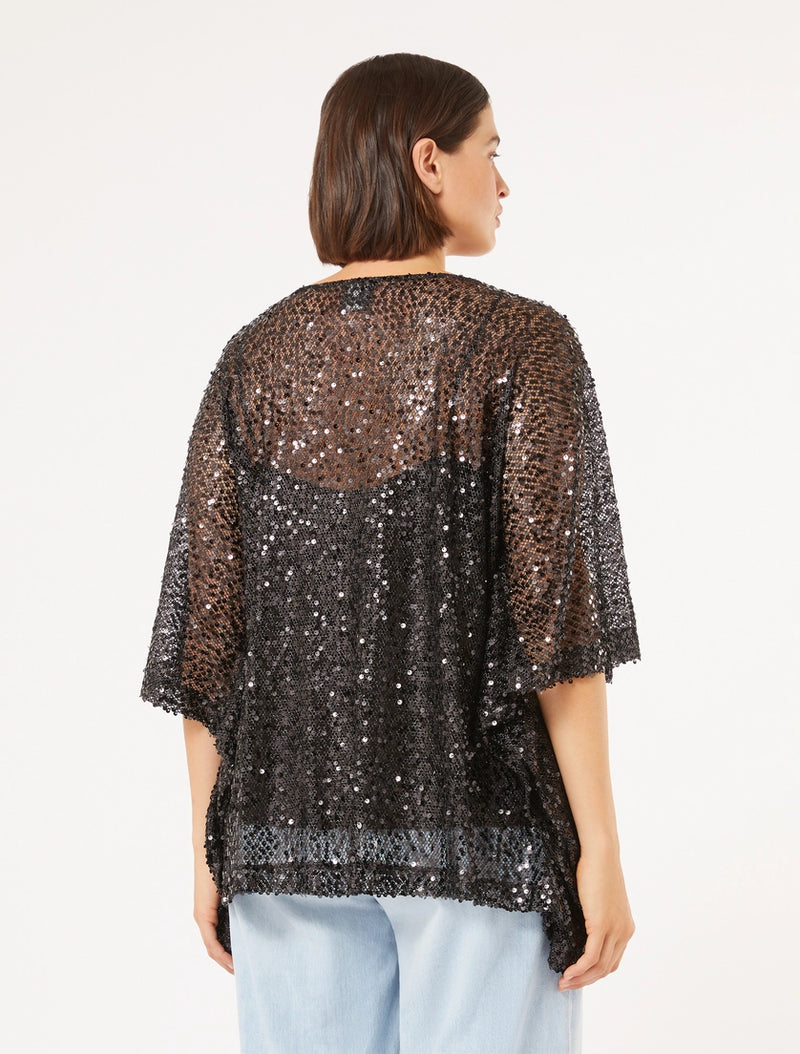 Poncho a rete con paillettes PERSONA BY MARINA RINALDI