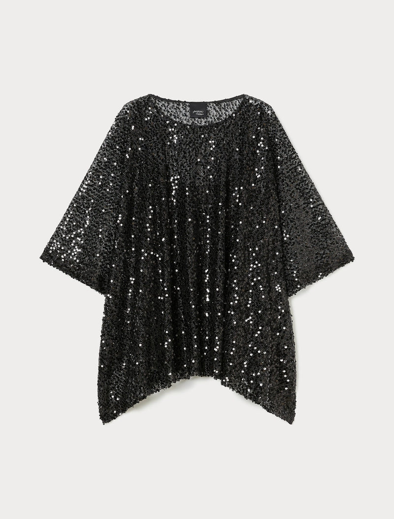 Poncho a rete con paillettes PERSONA BY MARINA RINALDI