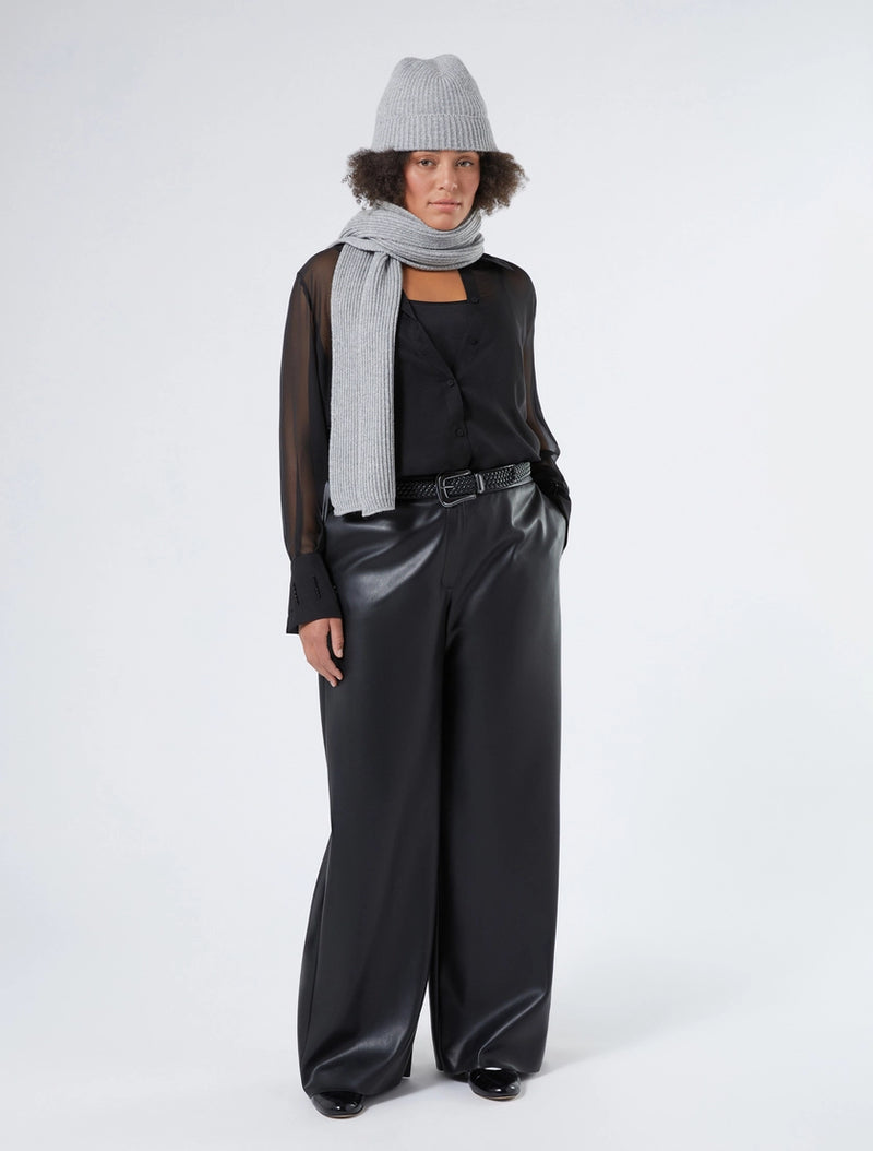 Camicia in chiffon con ricami - NERO PERSONA BY MARINA RINALDI