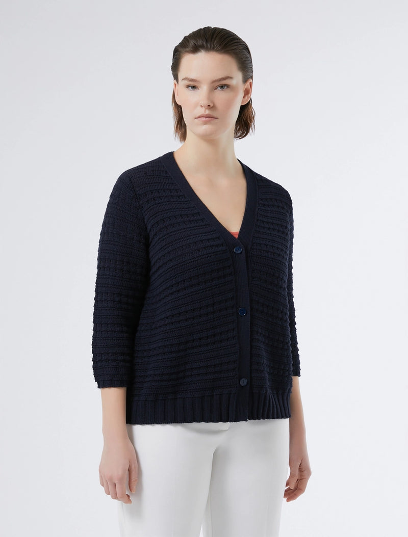 Cardigan in cotone traforato PERSONA BY MARINA RINALDI
