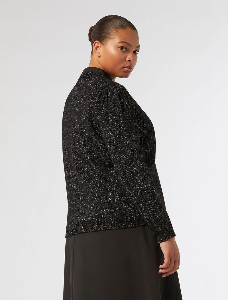 Cardigan in misto lana e lurex PERSONA BY MARINA RINALDI