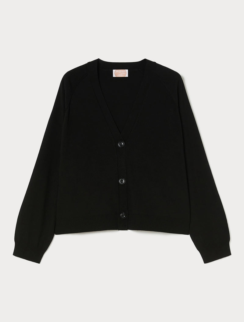 Cardigan in viscosa - NERO PERSONA BY MARINA RINALDI