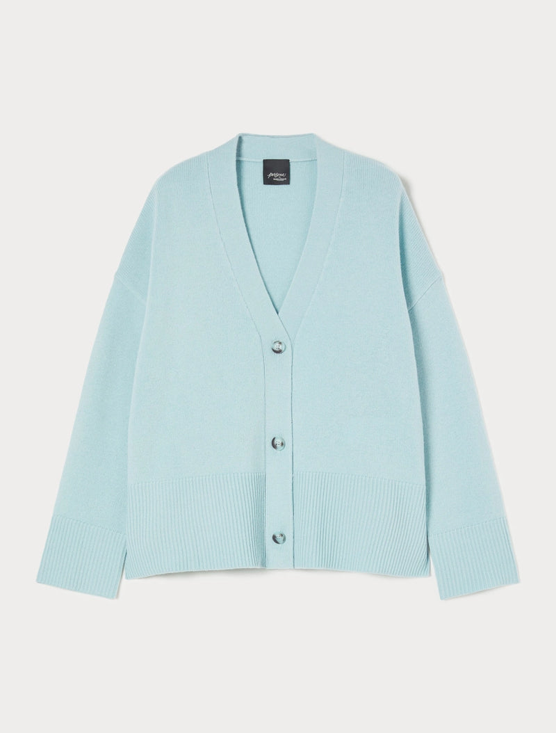 Cardigan boxy in pura lana - ACQUA PERSONA BY MARINA RINALDI