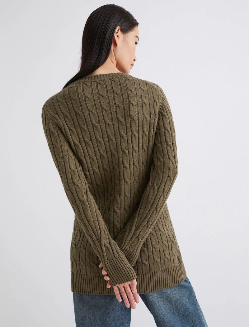 Cardigan a trecce - KAKI MARELLA