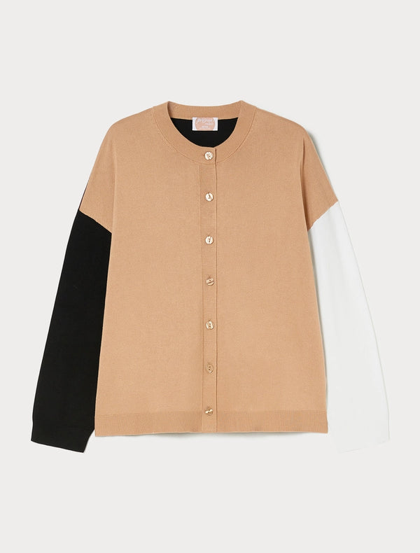 Cardigan in viscosa - CAMMELLO PERSONA BY MARINA RINALDI