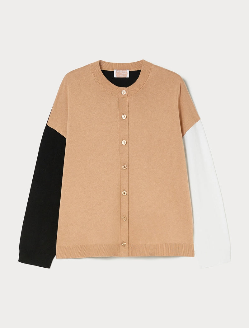 Cardigan in viscosa - CAMMELLO PERSONA BY MARINA RINALDI