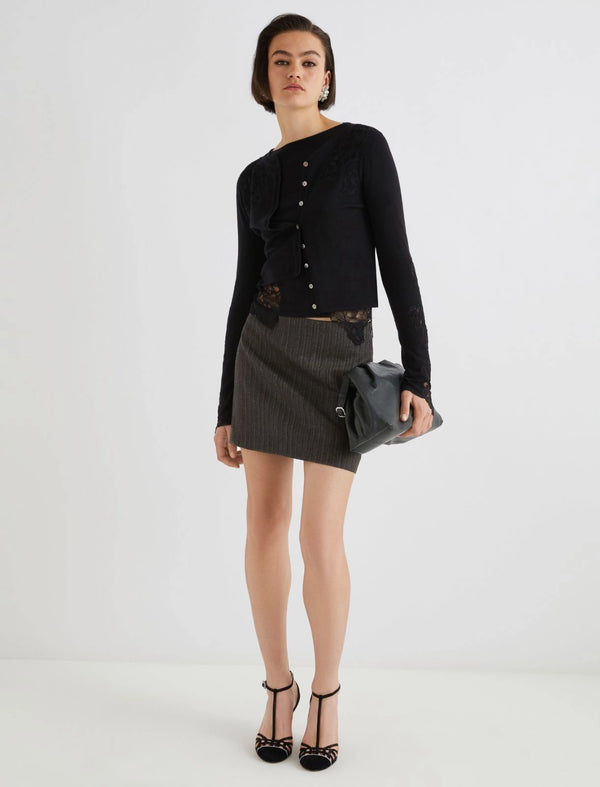 Cardigan con pizzo - NERO MARELLA