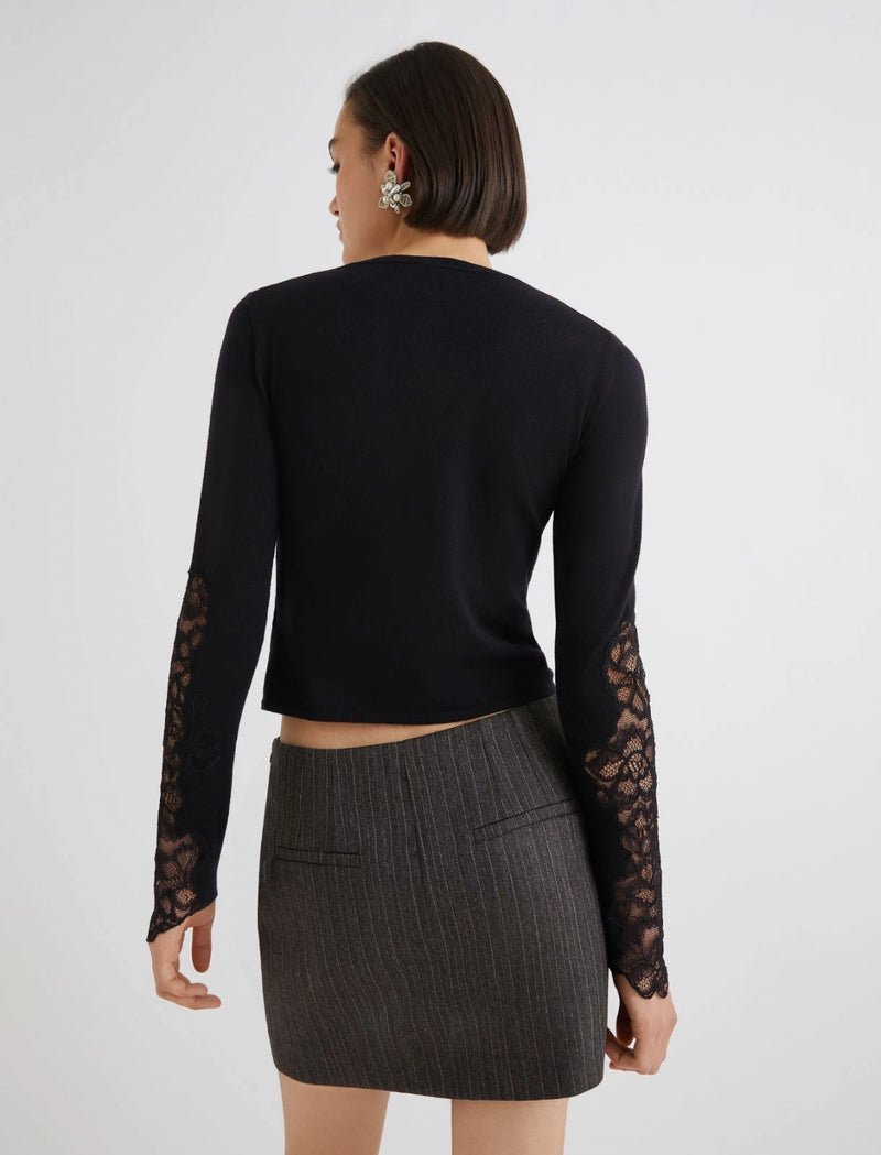 Cardigan con pizzo - NERO MARELLA