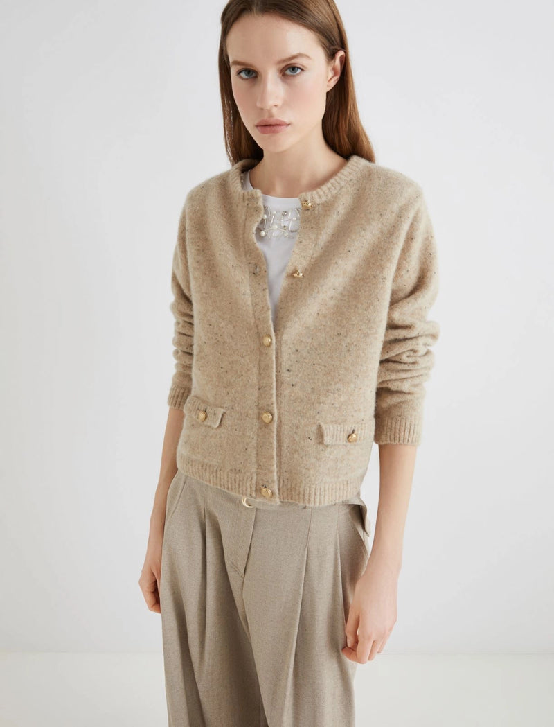 Cardigan con tasche - CAMMELLO MARELLA