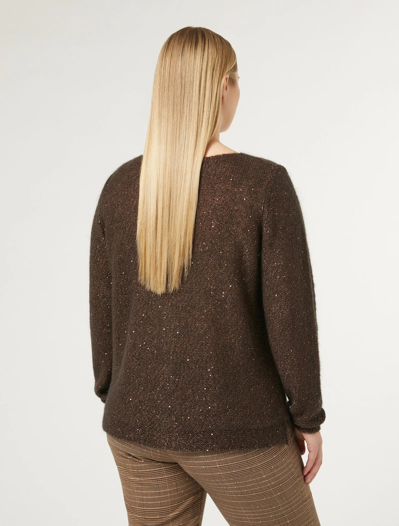Cardigan in mohair e paillettes PERSONA BY MARINA RINALDI
