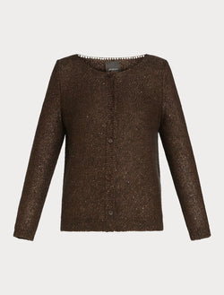 Cardigan in mohair e paillettes PERSONA BY MARINA RINALDI