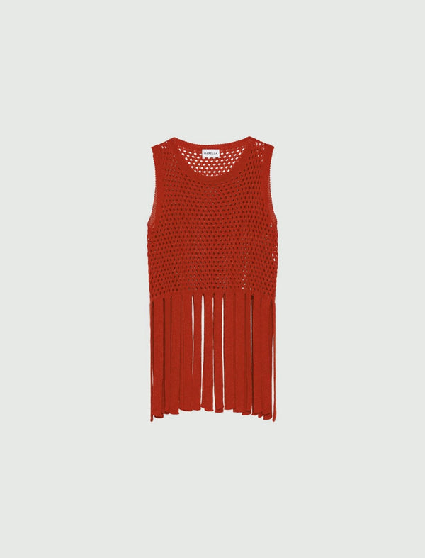 Gilet con frange marella