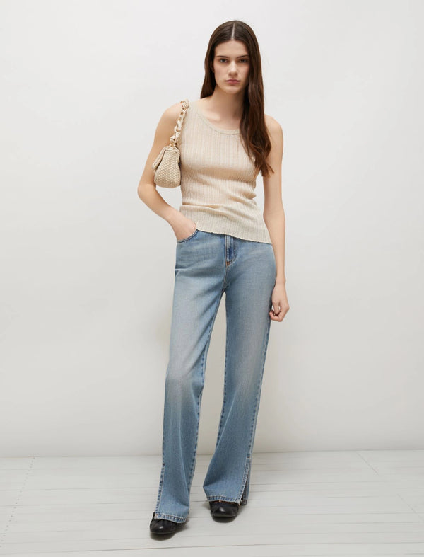 Canotta con lurex - BIANCO Marella