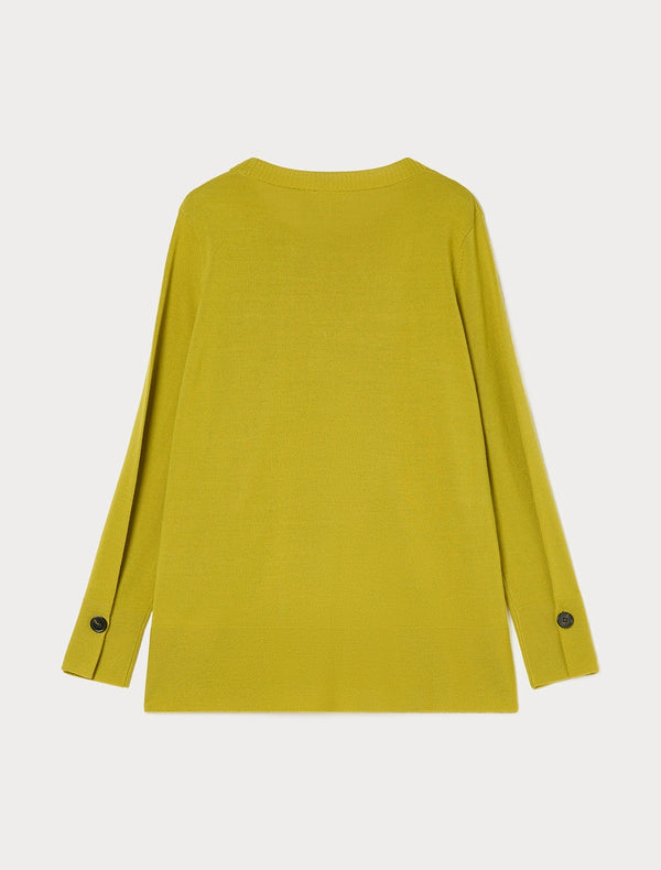 Maglia in misto lana - VERDE ACIDO PERSONA BY MARINA RINALDI
