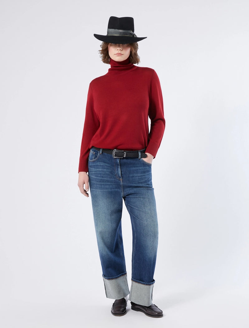 Dolcevita in pura lana - BORDEAUX PERSONA BY MARINA RINALDI