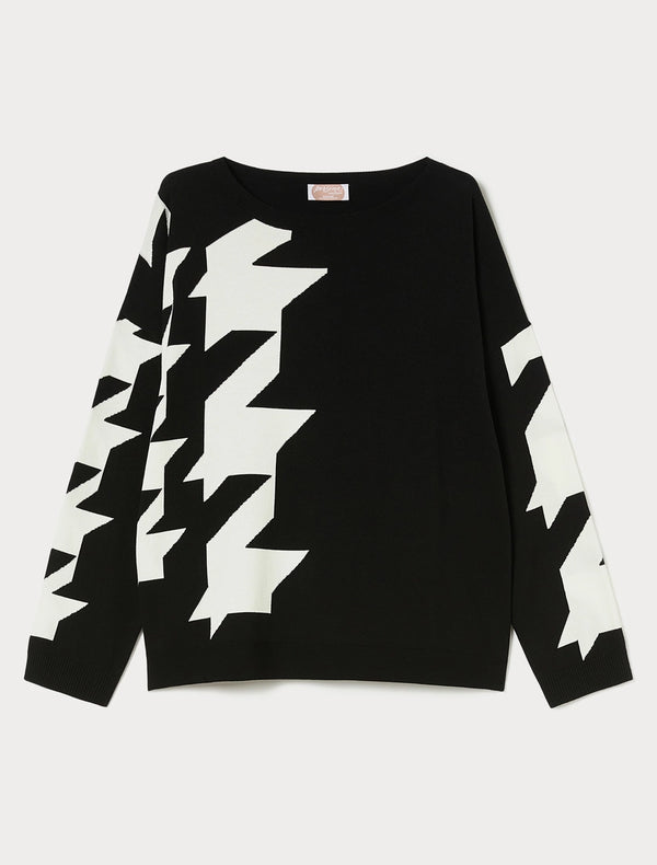 Maglia in viscosa a fantasia - BIANCO NERO PERSONA BY MARINA RINALDI