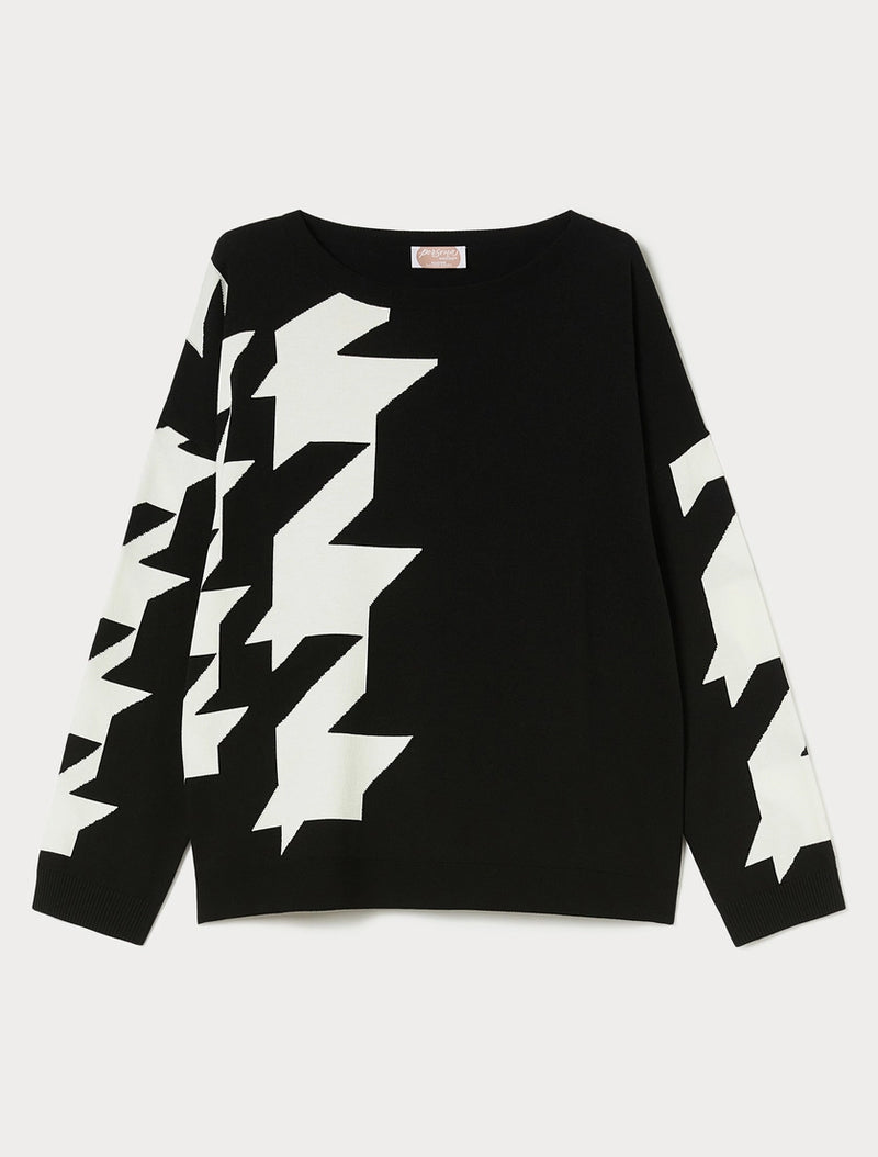 Maglia in viscosa a fantasia - BIANCO NERO PERSONA BY MARINA RINALDI