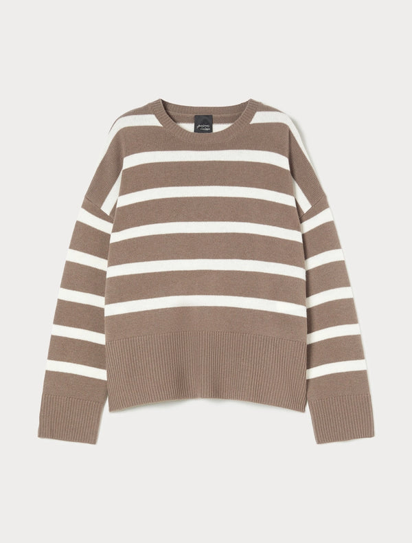 Maglia boxy in pura lana - TORTORA PERSONA BY MARINA RINALDI