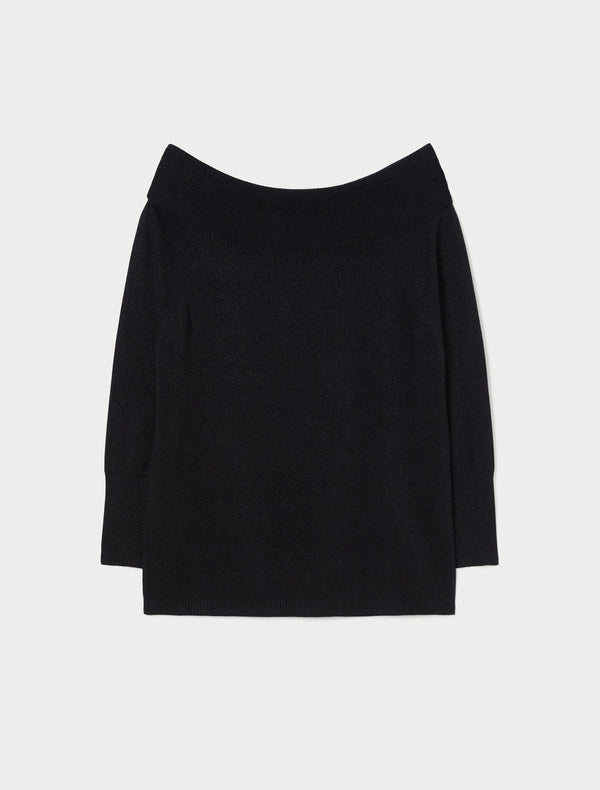 Maglia in viscosa lurex - NERO PERSONA BY MARINA RINALDI