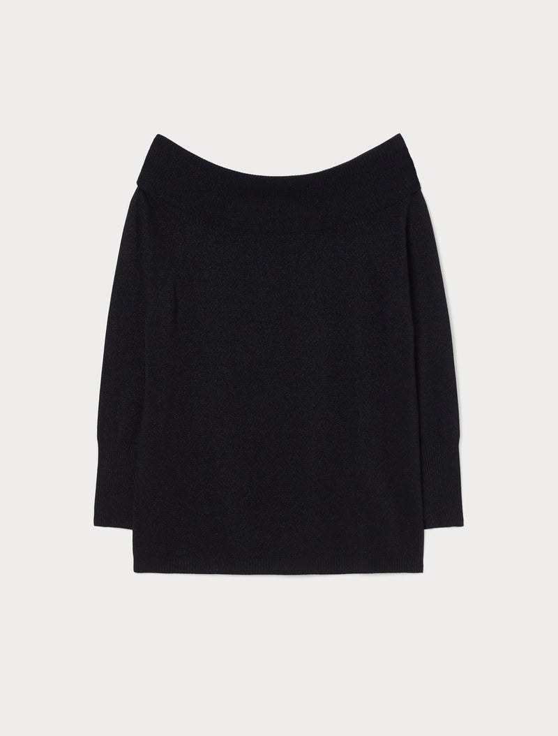 Maglia in viscosa lurex - NERO PERSONA BY MARINA RINALDI