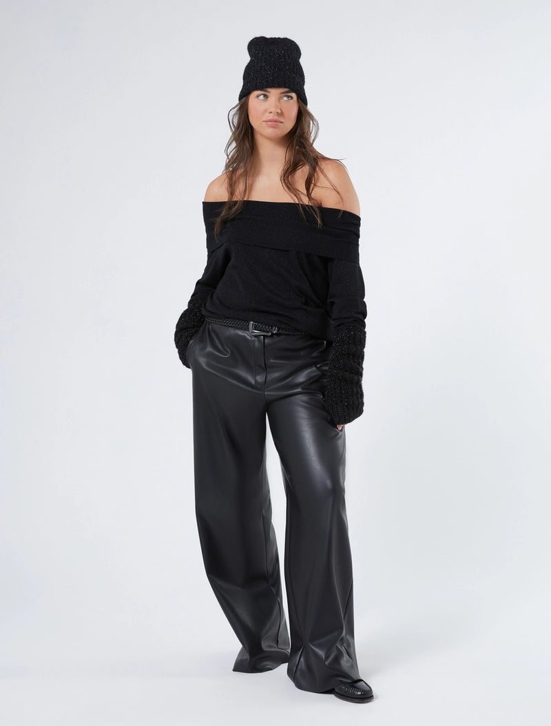 Maglia in viscosa lurex - NERO PERSONA BY MARINA RINALDI