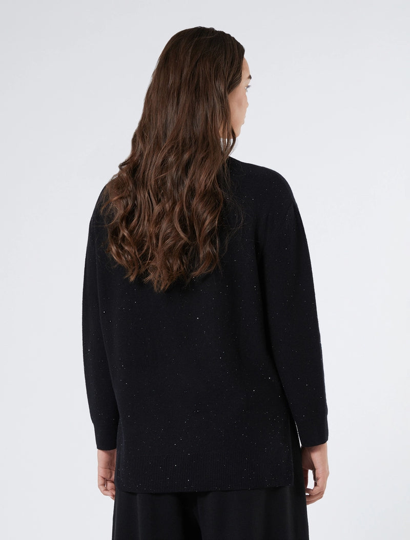Maglia in lana con paillettes - NERO PERSONA BY MARINA RINALDI