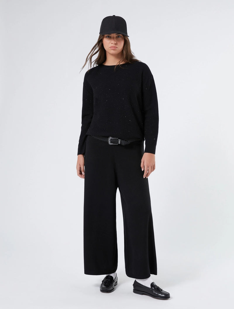 Maglia in lana con paillettes - NERO PERSONA BY MARINA RINALDI