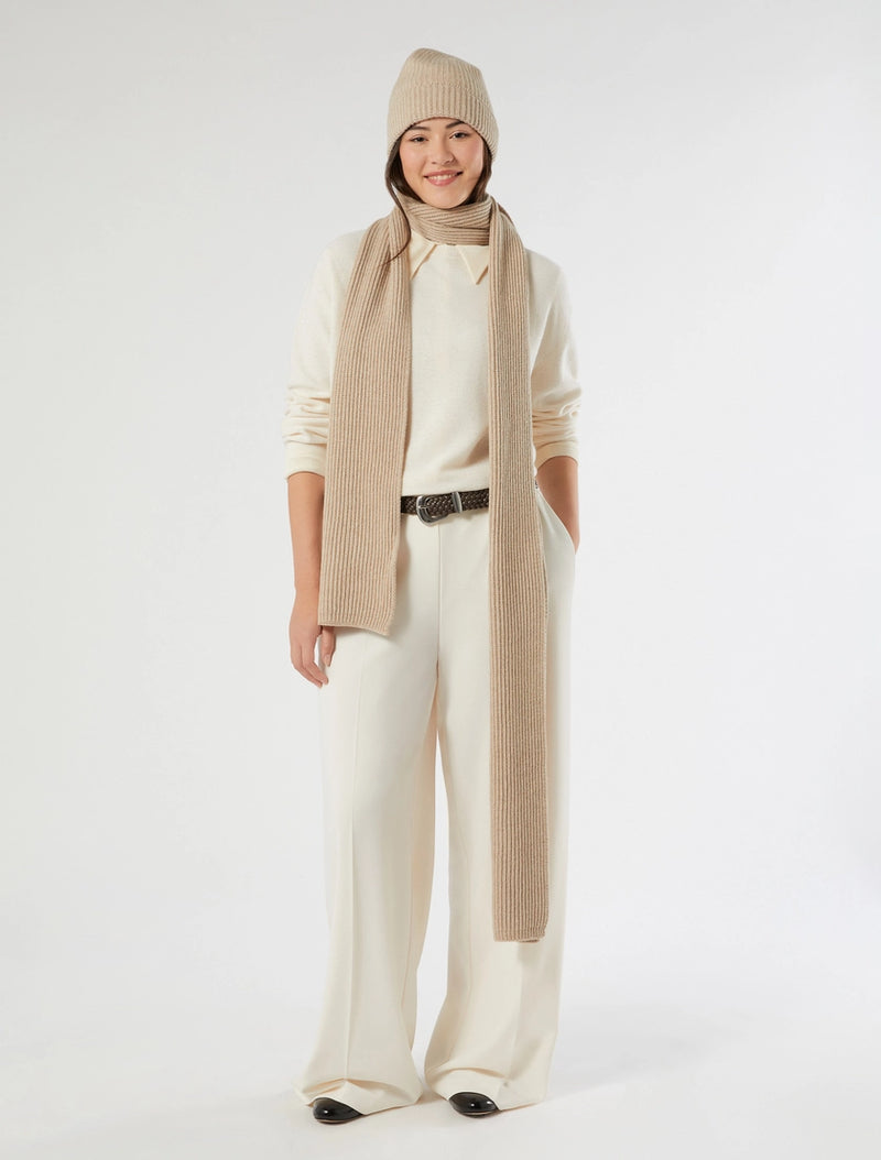 Maglia in lana con paillettes - BIANCO AVORIO