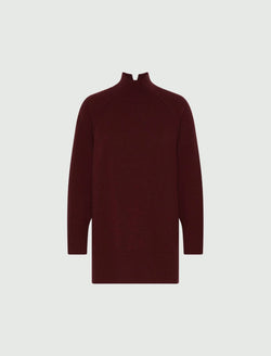 Maglia con collo alto - BORDEAUX MARELLA MONOCHROME