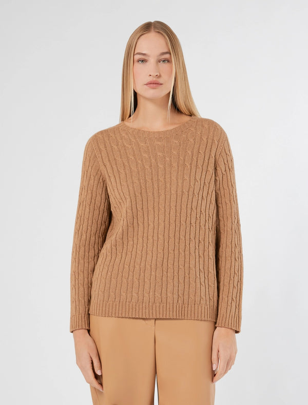 Maglia in lana e viscosa - CAMMELLO PERSONA BY MARINA RINALDI