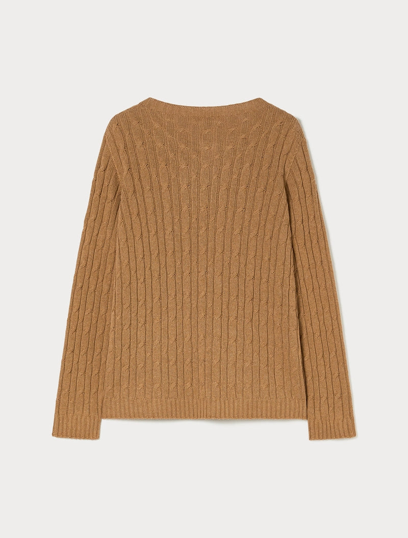 Maglia in lana e viscosa - CAMMELLO PERSONA BY MARINA RINALDI