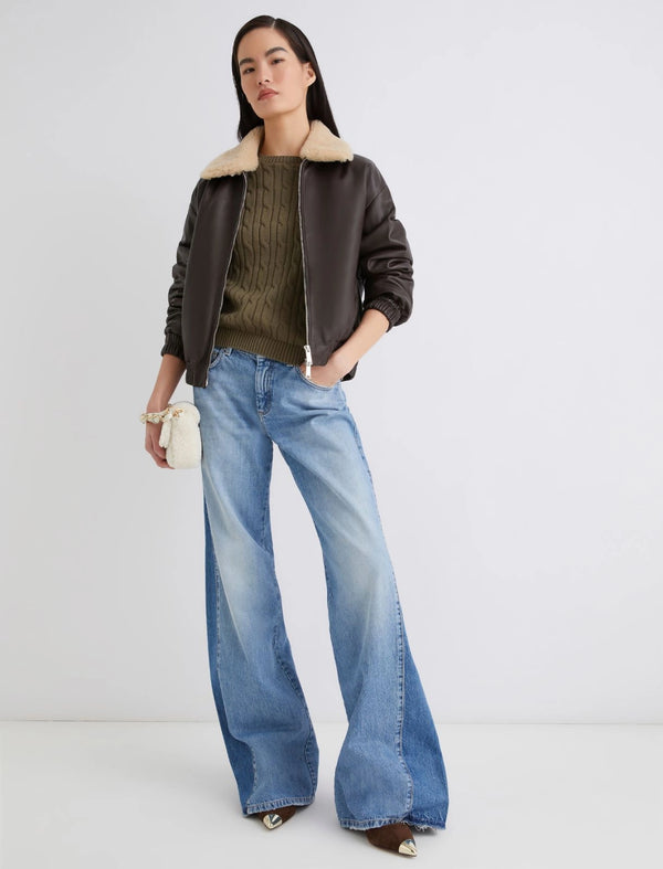 Maglia a trecce - KAKI MARELLA