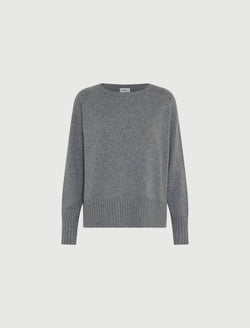 Maglia oversize in misto cashmere - GRIGIO MEDIO MARELLA