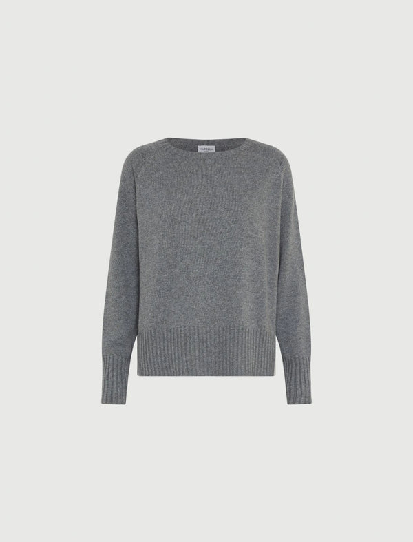 Maglia oversize in misto cashmere - GRIGIO MEDIO MARELLA