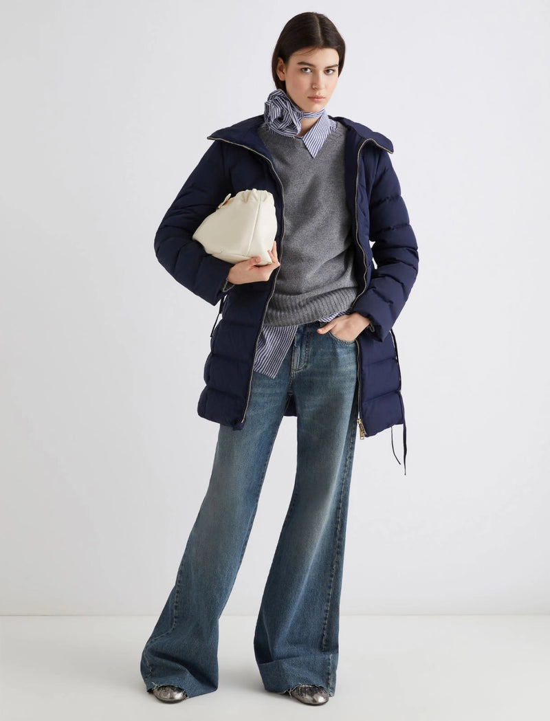 Maglia oversize in misto cashmere - GRIGIO MEDIO MARELLA