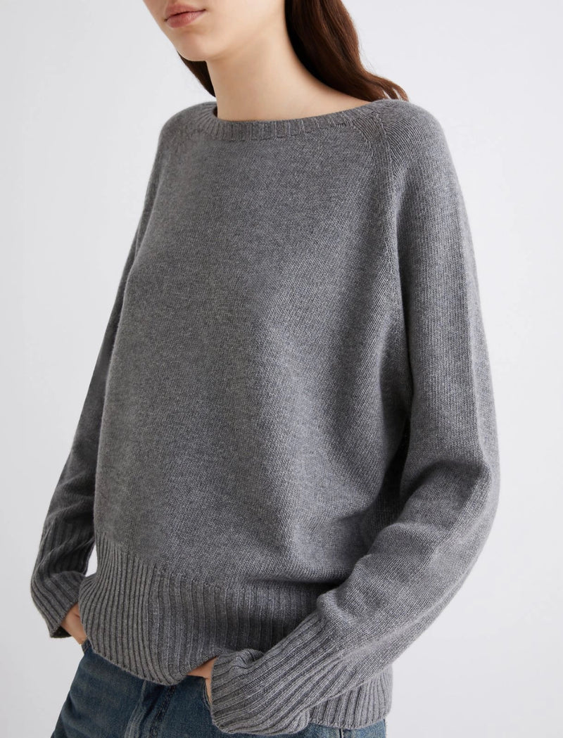 Maglia oversize in misto cashmere - GRIGIO MEDIO MARELLA