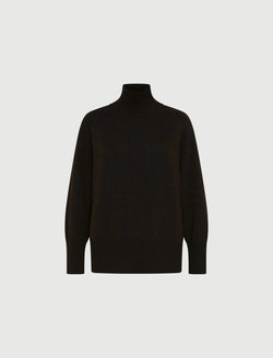 Maglia over in lana e cashmere - MARRONE MARELLA