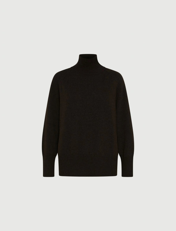 Maglia over in lana e cashmere - MARRONE MARELLA