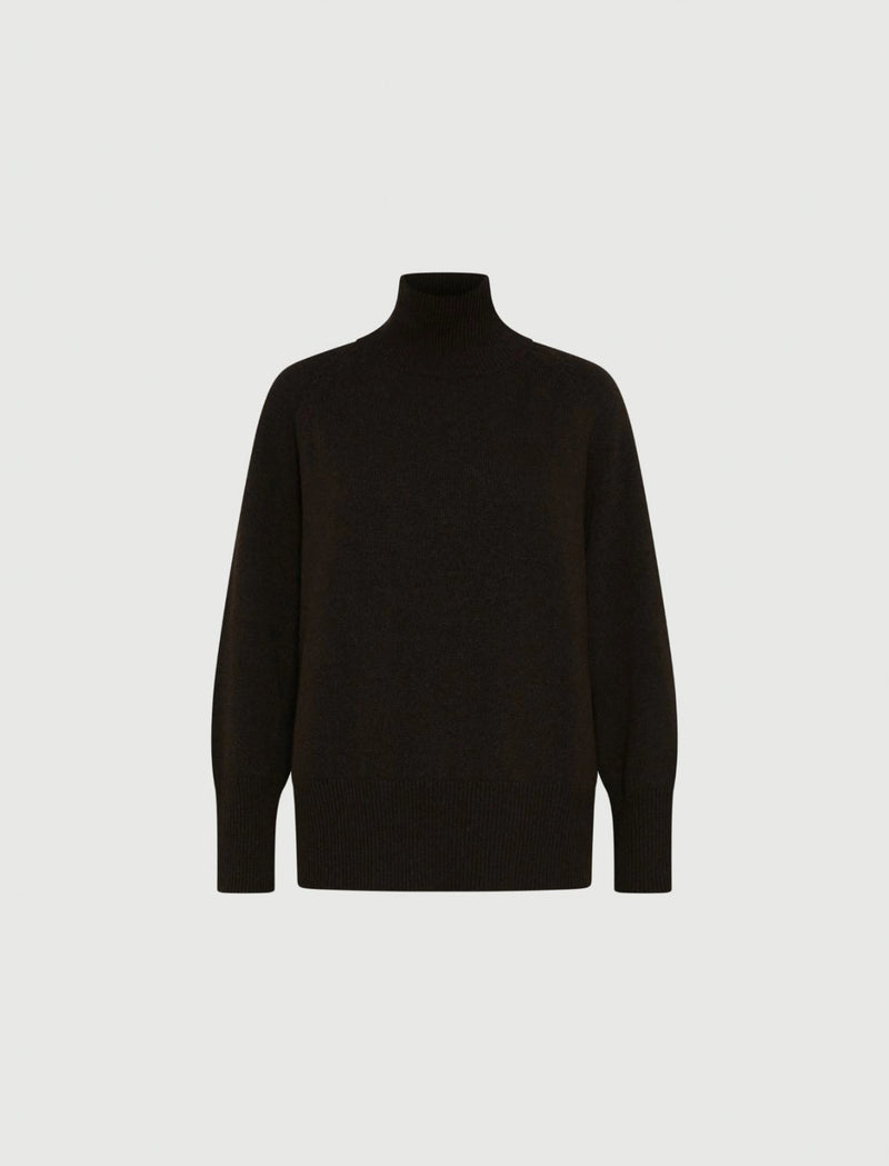 Maglia over in lana e cashmere - MARRONE MARELLA