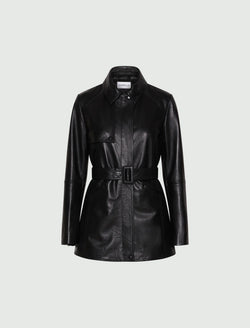 Giaccone in pelle - NERO MARELLA