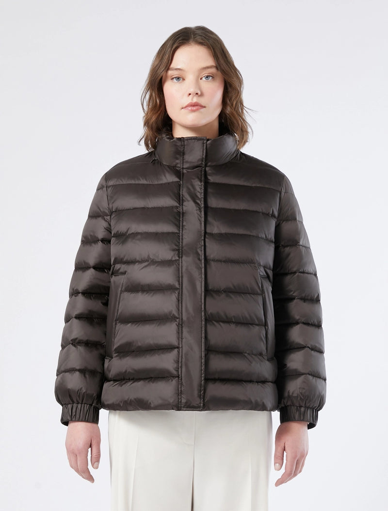 Imbottito in nylon cangiante - MARRONE SCURO PERSONA BY MARINA RINALDI