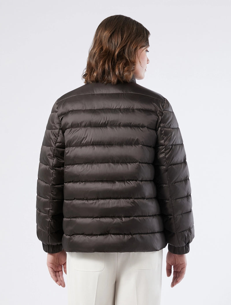 Imbottito in nylon cangiante - MARRONE SCURO PERSONA BY MARINA RINALDI