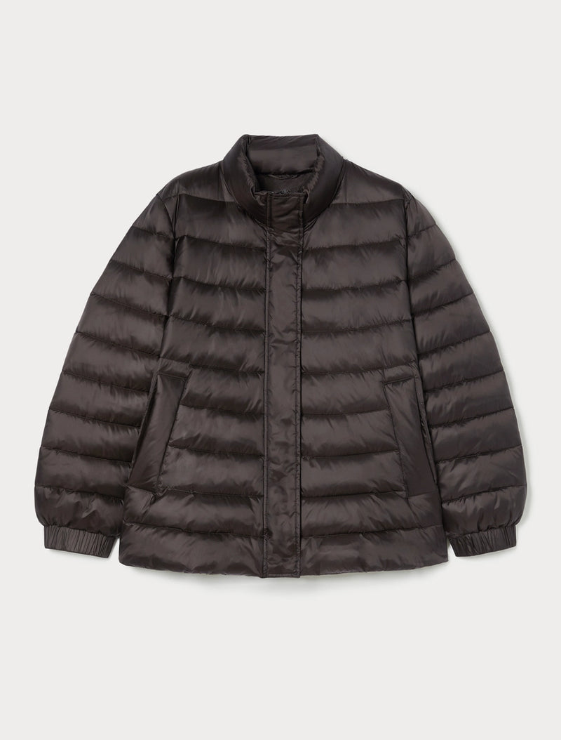 Imbottito in nylon cangiante - MARRONE SCURO PERSONA BY MARINA RINALDI