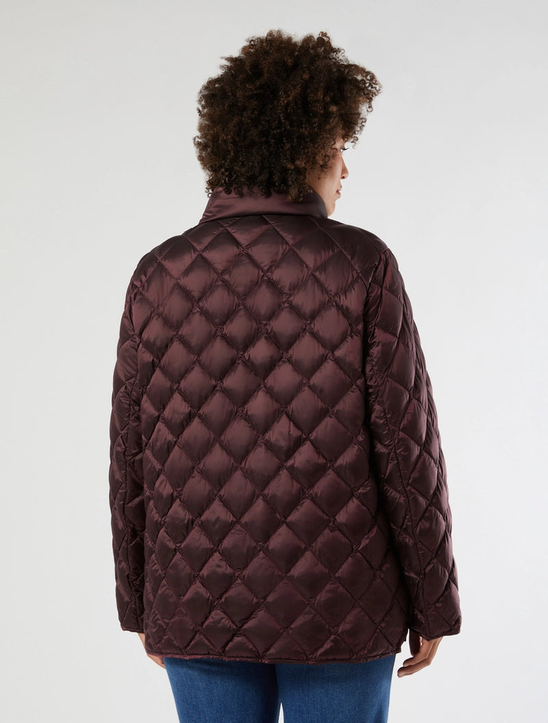 Imbottito in tela di nylon cangiante - ROSSO MARRONE PERSONA BY MARINA RINALDI