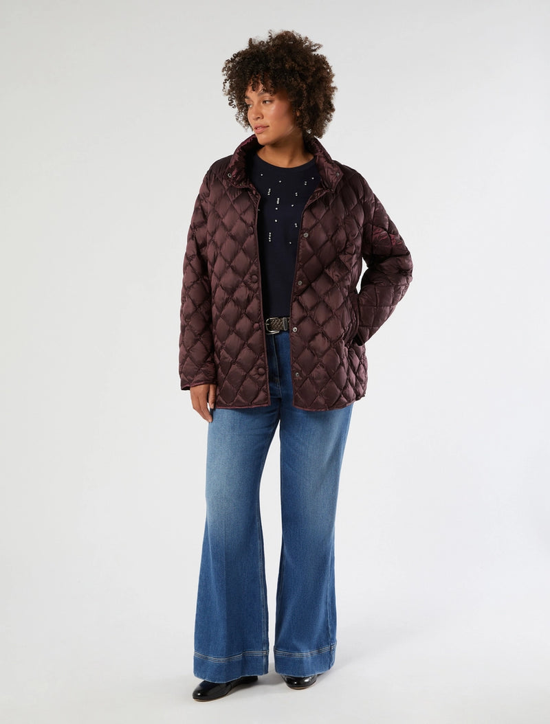 Imbottito in tela di nylon cangiante - ROSSO MARRONE PERSONA BY MARINA RINALDI