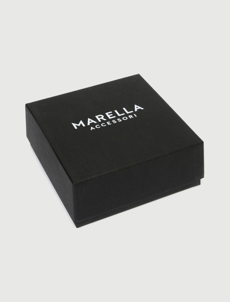 Cintura con fibbia verniciata - MARRONE BORDEAUX MARELLA