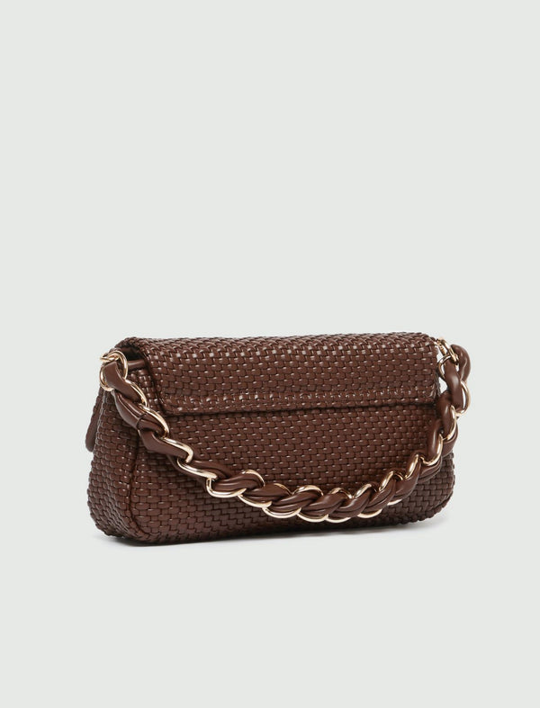 Borsa Le Muse medium con intreccio - TESTA MORO