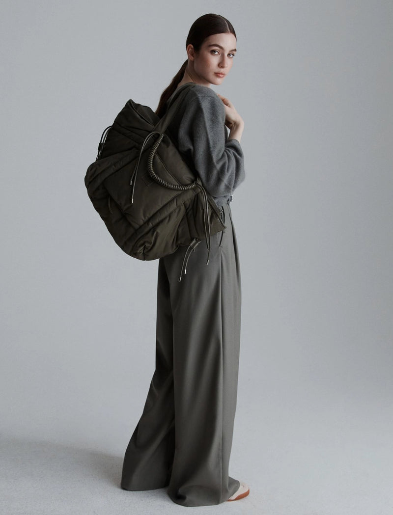 Borsa weekender con doppi manici - VERDE OLIVA MARELLA MONOCHROME