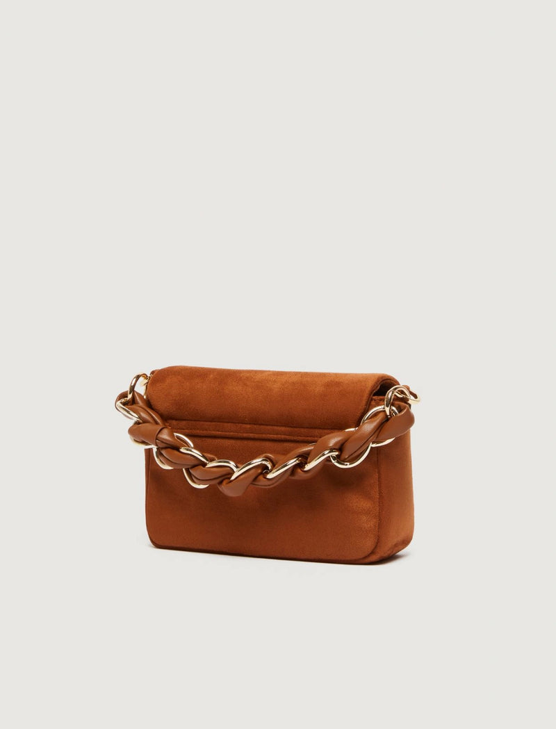 Borsa Le Muse small in tessuto scamosciato - CUOIO MARELLA