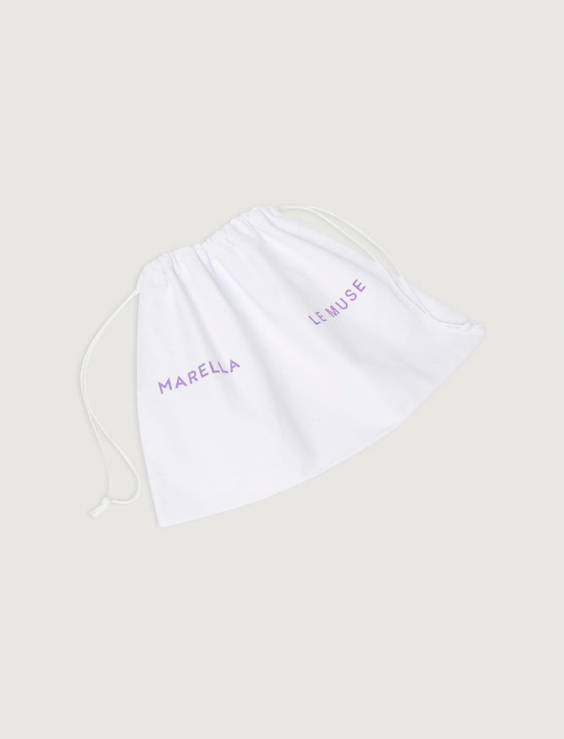 Borsa Le Muse medium con intreccio e strass - ORO MARELLA